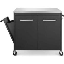 Austin and Barbeque Side Table with Storage and Bin