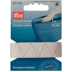 Prym Bred Elastik 20 mm Hvid 1 m