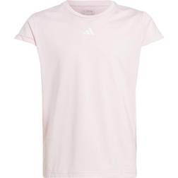 Adidas Junior Aeroready 3-Stripes Tee - Clear Pink/White/Grey Four (IJ9533)