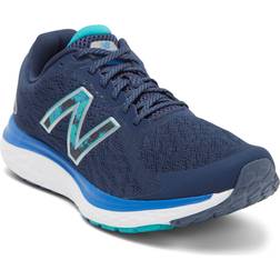 New Balance Men's Fresh Foam 680v7 in Blue/Bleu/Green/vert Textile