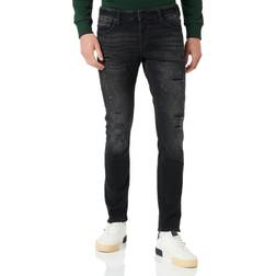 Jack & Jones Jjiglenn Jjblair Ge 802 Noos Jeans Med Slim Fit Svart