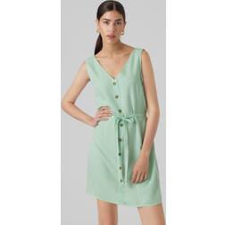 Vero Moda Bumpy Sleeveless Short Dress - Blanc