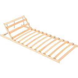 vidaXL Slatted Bed Base with 13 Slats Adjustable Head Sengeramme 90X200cm