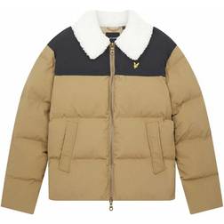 Lyle & Scott Borg Collor Puffer Jacket Camel Bronze