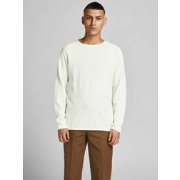 Jack & Jones Jjehill Knit Crew Neck Sweater Cloud Dancer