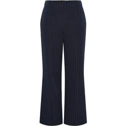 Pieces Bossy Striped Wide Leg Pants - Sky Captain