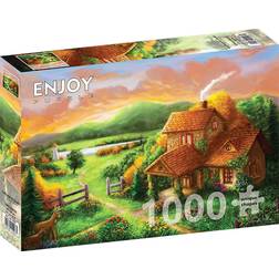 Enjoy Cottage at Dusk 1000 Pieces