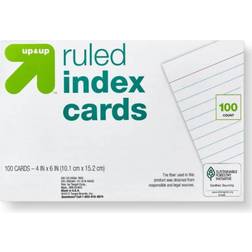 up & up Ruled Index Cards 4" x 6" 100pcs