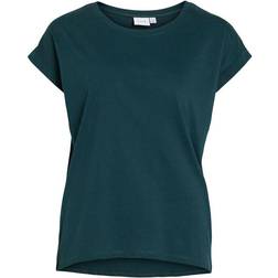 Vila O-ringad T-shirt Grön
