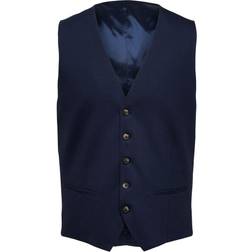 Selected Neil Slim Fit Waistcoat - Blau