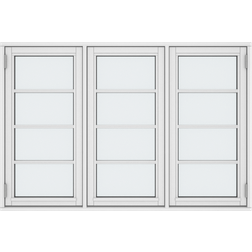 Klarvinduer BH3-12_138 Aluminium, Trä Sidohängt fönster 2-glasfönster 119x75cm