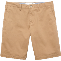 Lacoste Slim Fit Stretch Gabardine Bermuda Shorts - Beige