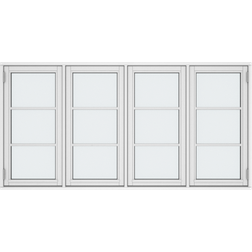 Klarvinduer BH4-12_138 Aluminium, Trä Sidohängt fönster 2-glasfönster 157x60cm