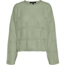 Vero Moda LS O-Neck Pullover Reseda