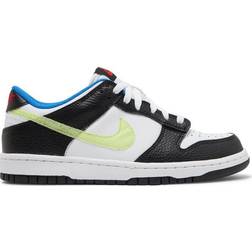 Nike Dunk Low GS - White/Black/Signal Blue/Light Lemon Twist