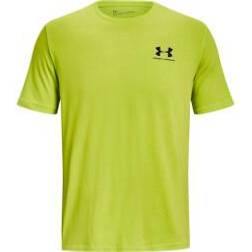 Under Armour Men's Sportstyle Left Chest Short Sleeve Shirt - Velocity/Black