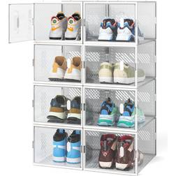 FUNLAX Box with Magnetic Door Shoe Rack 27x19cm 8pcs