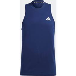 adidas Train Essentials Feelready Training Tank Top - Dark Blue/White