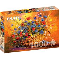 Enjoy Basket with Flowers 1000 Pieces