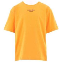 Calvin Klein Stack Relaxed T-Shirt - Orange Summit