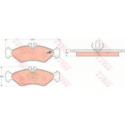 TRW Brake Pad Set GDB1262