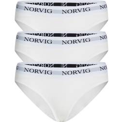 Norvig 3-pak dame trusser, Hvid