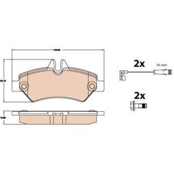 TRW GDB2076 Bremsbelagsatz
