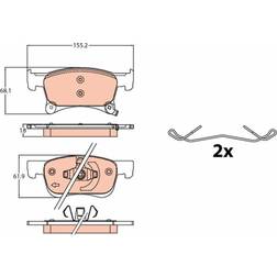 TRW GDB2091 Bremsbelagsatz