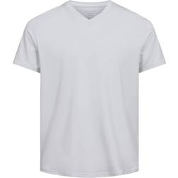 Panos Emporio BAMBOO/COTTON TEE V-NECK Hvid