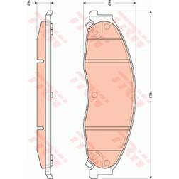 TRW GDB4601 Bremsbelagsatz, Scheibenbremse 4-teilig
