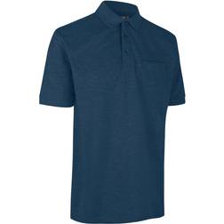 ID PRO Wear 0320 poloshirt lomme-Blå Melange-2XL