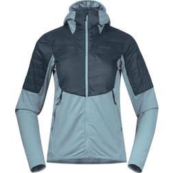 Bergans Women's Senja Midlayer Hood Jacket - Smoke Blue/Orion Blue