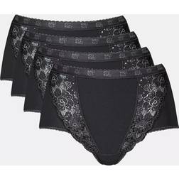 Sloggi Chic Maxi Lace Briefs - Black