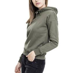 Urban Classics Damen Hoody Kapuzenpullover, Khaki