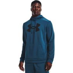 Under Armour Mens Big Logo Hoodie 437 Petrol Blue Petrol Blue Black