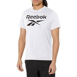 Reebok Men's Standard Big Tee, White/Black Logo