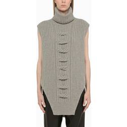 Stella McCartney Grey Sleeveless Cashmere Turtleneck