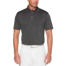 PGA tour Herren Airflux Golf-Poloshirt, kurzärmelig, aus solidem Netzgewebe, Größen – Golfhemd, Asphalt