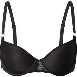 Chantelle Fleurs Half Cup Memory Bra - Black