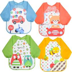 Vicloon Bibs with Sleeves 4-pcs