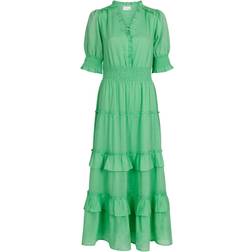 Neo Noir Sophie S Voile Dress - Apple Green