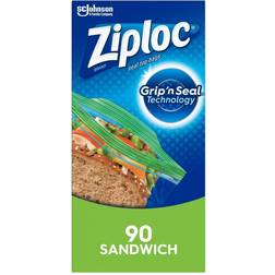 Ziploc Grip 'n Seal Sandwich Ziplock Bag 16fl oz 90