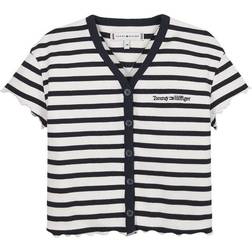 Tommy Hilfiger Graphic Stripe Rib T-Shirt - Desert Sky Stripe (KG0KG07216-0BB)