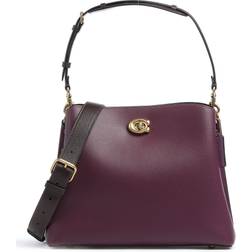 Coach Willow Shoulder Bag In Colorblock - Blackberry