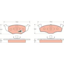 TRW GDB1218 Bremsbelagsatz