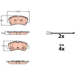 TRW GDB2161 Bremsbelagsatz