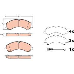 TRW GDB3645 Bremsbeläge