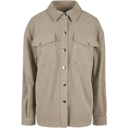 Urban Classics Ladies Classic Overshirt - Light Taupe