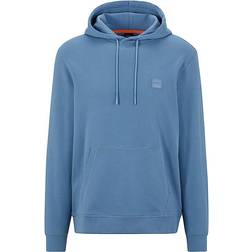 HUGO BOSS Wetalk Hooded Sweatshirt with Logo Patch - Blue