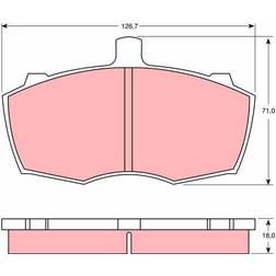 TRW GDB760 Bremsbelagsatz